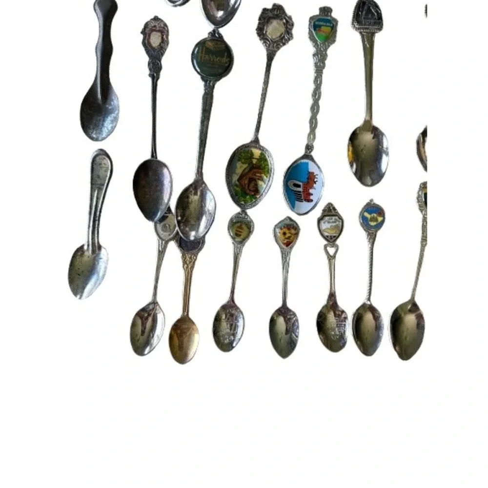 Souvenir Spoon Lot Unisex OS Mixed Good 83pc Vintage Rolex Royal Enamel